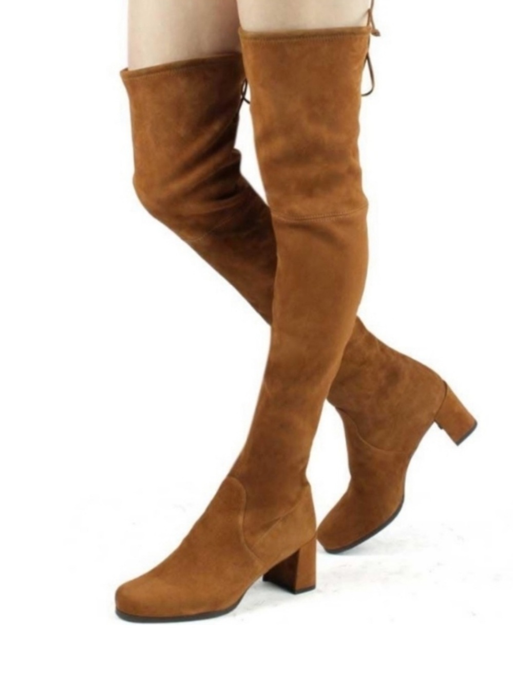 Stuart Weitzman Hinterland Tan Suede OTK Boots Size 6.5